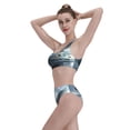 thumbnail image 3 of Kdxio Fantasy Swan Yacht Design for Womens High Waisted Bikini Top Sports Style Two Piece Bathing Suits, 3 of 5