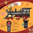 thumbnail image 6 of BUBUQE Remote Control Train Set for Kids Electric Steam Locomotive, Passenger Carriage & Tracks, 6 of 9