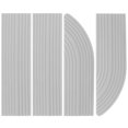 thumbnail image 1 of Mobutofu 1Set Grey Triangle Rubber Ramp for Doorway Home Slope 6.76X2.00X0.63in, 1 of 5