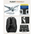thumbnail image 3 of Air Seal Travel Backpack Vacuum Compression Backpack Travel with Pump, Vacpack Vacuum Seal Carry on Backpack for Traveling Airline Approved, Waterproof Airpack Laptop Backpack 17 Inch Airback Black, 3 of 11