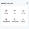 thumbnail image 2 of BT Selfie Stick Foldable Tripod 360° Rotation Multi-functional Handheld Adjustable Mobile Phone Holder for Taking, 2 of 8