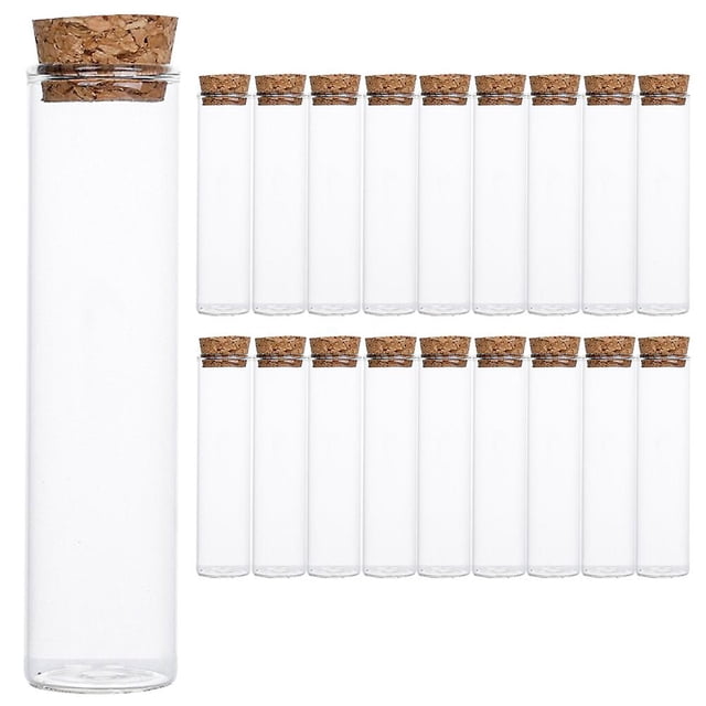 Recipientes para sales de baño XCF 20 piezas frascos de vidrio Con corcho