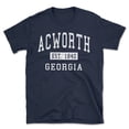thumbnail image 1 of Acworth Georgia Classic Established Men's Cotton T-Shirt, 1 of 1