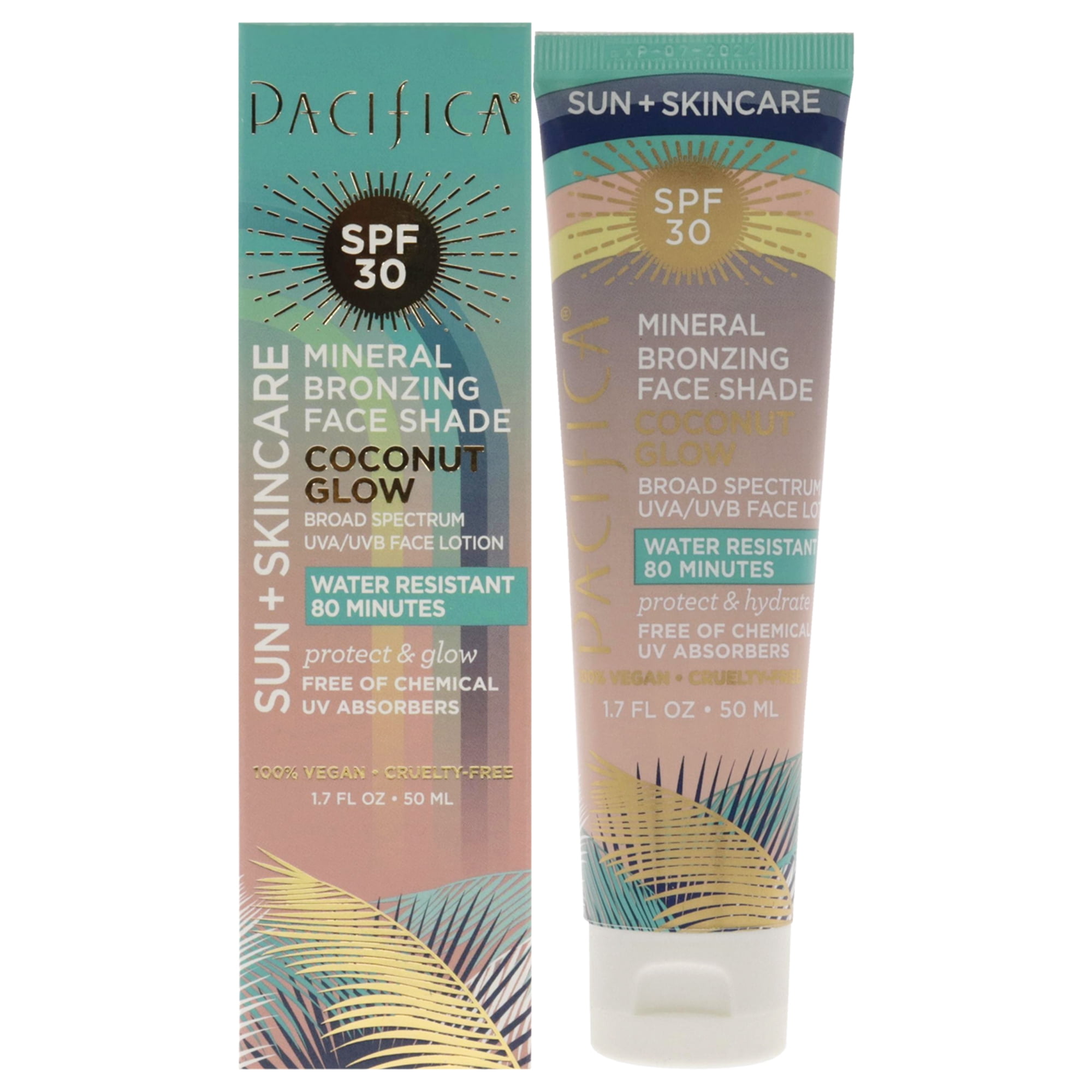 glide helt bestemt Total Pacifica Mineral Bronzing Face Shade SPF 30 - Coconut Glow 1.7 oz Sunscreen  - Walmart.com