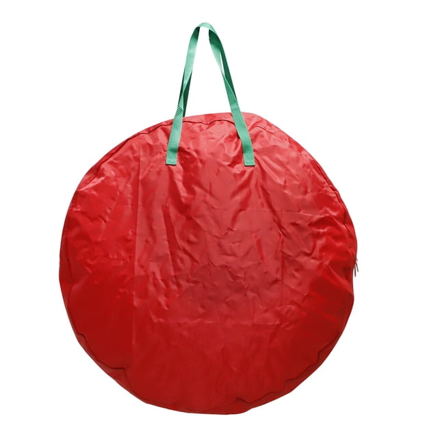 Sac de Rangement Transparent Couronne de Noël Sac de Rangement Décoration de Noël