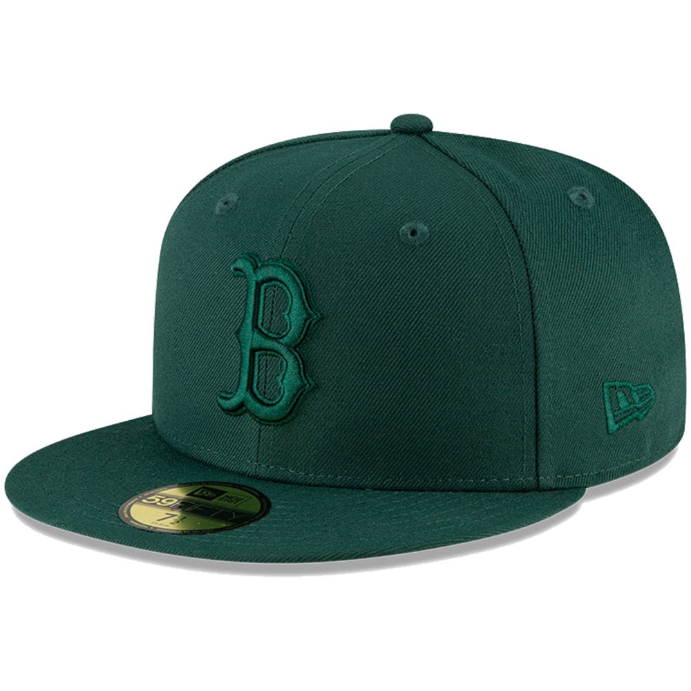 green boston red sox hat fitted