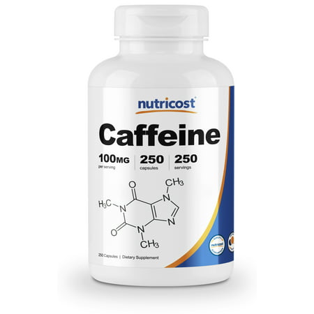 Nutricost Caffeine Pills 100mg Per Serving, 250 (The Best Caffeine Pills)