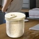 thumbnail image 1 of Contenedor de almacenamiento de arroz, Contenedor de almacenamiento de arroz Cubo de granos, Contenedor de cereales Contenedor de alimentos secos, leche blanca 11kg perfecl Contenedor de almacenamiento de arroz, 1 of 8