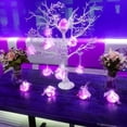 thumbnail image 5 of 15 Packs 20 Led Purple Fairy Lights Battery Operated 6.6ft Silver String Lights Waterproof Firefly Starry Light for DIY Table Centerpieces Wedding Halloween Christmas Party Decor, 5 of 8