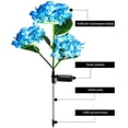 thumbnail image 3 of Hot6sl Ofertas de La Semana Flores de Hortensia Luces Alimentadas Por Energía Solar Luz Solar de Hortensia, 3 of 4