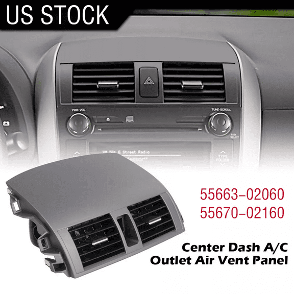 Center Dash A/C Outlet Air Vent Panel For Toyota Corolla 2009-2013 #55663-02060