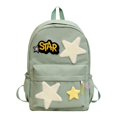 thumbnail image 1 of Mochila Y2K DQrwqpou para Mujer Bolsas Estéticas Patrón de Estrella Verde, 1 of 8