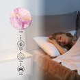 thumbnail image 4 of Round Wall Clock,Elegant Lilac And Pink Watercolor Background With Golden Veins,Silent Non-Ticking Wall Clock Decor for Home Office Kitchen Living Room Bedroom(12inch), 4 of 4