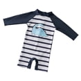 thumbnail image 3 of Shadoumai Boys Two Piece Rash Guard Swim Set Toddler Kids Long Sleeve Bathing Suit Swimwear Shirt with Trunks Quick Dry 5-12Y,Kids Swimsuits Boys 8-10,Kids Swimsuits Boys, 3 of 7