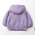 thumbnail image 5 of Wdgfv Girls' Jacket Girls Winter Coat Quilted Hooded Jacket Lightweight Warm Outerwear Soft Windproof Jacket For Toddler Youth Children 5-14 Purple 9-10 Years, 5 of 9