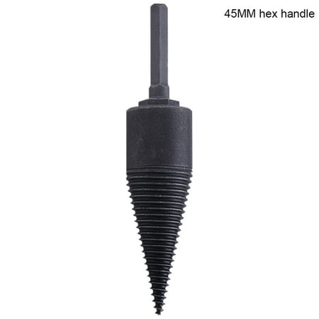 

VeliToy Hexagonal/Square/Round Shank Firewood Drill Bit Chop Wood Splitter Screw Splitting Reamer Tool(Hex Handle 45mm)