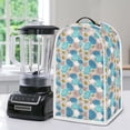 thumbnail image 4 of HELLHERO Durable 15.94"H x 9.45"L x 7.28"W Blender Cover Machine Washable Handle Kitchen Blender Dust Cover for Home Kitchen Indoor, Blue and White Floral, 4 of 5