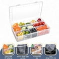 thumbnail image 6 of 15-Compartment Snackle Box Container, Dishwasher Safety - Divided Serving Tray with Lid , Charcuterie Board for Portable Snack Platters - Clear Organizer for Fruits Snacks,Perfect for Travelharlik, 6 of 9