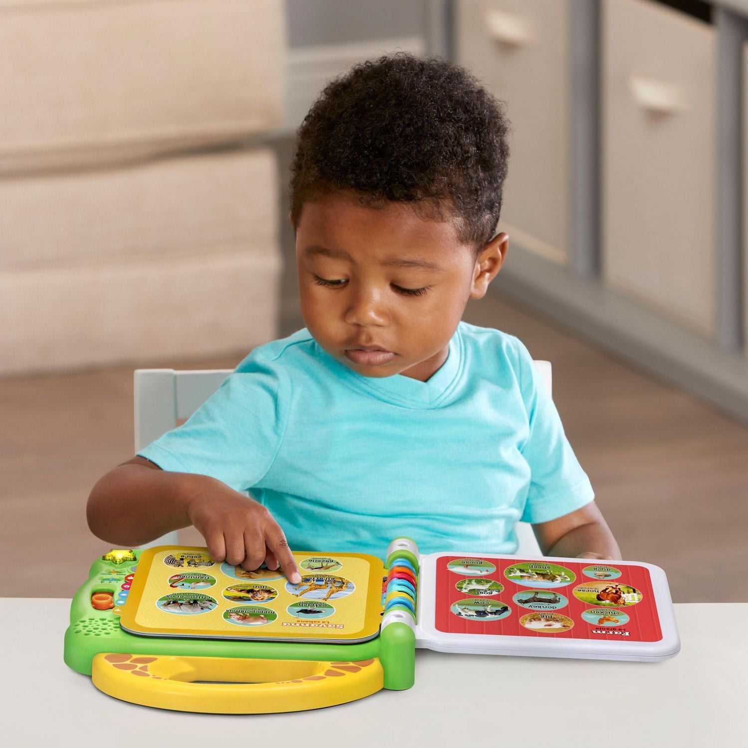 LeapFrog 100 Animals Book - Interactive Take-Along Word Book - Bilingual English & French Version, 18 months - 4 years