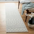 thumbnail image 2 of SAFAVIEH Tulum Glen Moroccan Geometric Runner, 2' x 13', Ivory/Light Grey, 2 of 7