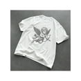 thumbnail image 1 of Camiseta informal de algodón con cuello redondo para hombre, estilo urbano Y2K, 1 of 6