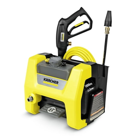 Karcher K1800PS Cube 2250 Max PSI Electric Pressure Washer with 3 Nozzles and Hose, 1.2 GPM