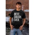 thumbnail image 4 of Best Cousin Ever Family Relatives Men's Graphic T Shirt Tees Brisco Brands S, 4 of 4