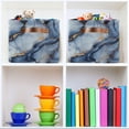 thumbnail image 6 of Yayeee 2 Pack Canvas Storage Basket with Handles for Shelves Fabric Bins Closet Organizer, Abstract Marble Pattern, 6 of 8