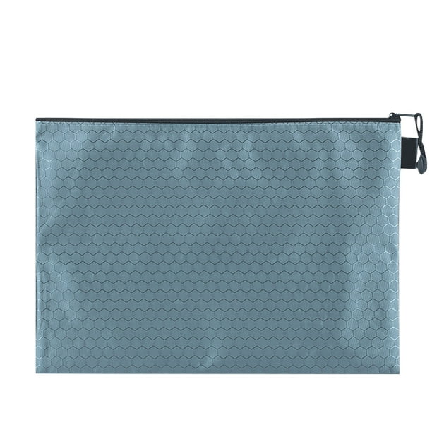 Bolsa de archivo A5 Football Pattern - Organizador de datos con cremallera de lona engrosada, bolsa de papelería de 9,4x7,1 pulgadas para oficina y viajes