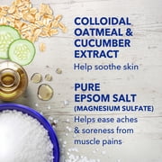 Dr Teal's Epsom Salt Magnesium Soak, Sensitive Skin with Oatmeal & Cucumber, 3 lbs