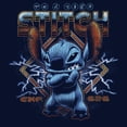 thumbnail image 2 of Men's Lilo & Stitch 80s Rocker Stitch Sweatshirt Navy Blue X Large, 2 of 4