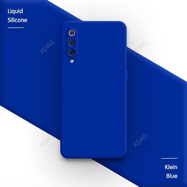 Basic Pure Candy Color Case for Xiaomi Mi 9 Mi9 SE Pro Lite Explorer 9SE 9Pro 9Lite Funda Soft Square Liquid Silicone Back Cover Klein Blue Xiaomi 9 SE