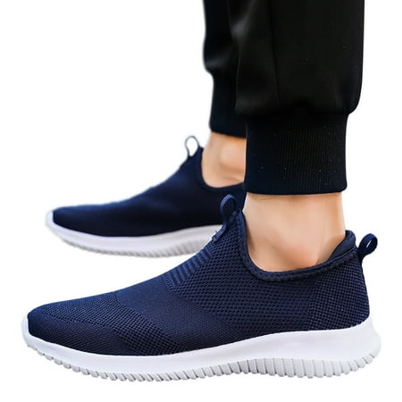 

Sneaker Boots Men Men s Go Walk Max-54601 Sneaker Fashion Spring And Summer Men Sports Shoes Flat Bottom Lightweight Fly Woven Mesh Breathable Slip On Comfortable And Simple Style