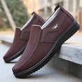thumbnail image 4 of Men's Slip-On Low-Top Casual Shoes Daily Wear - Minimalist Round-Toe Design (No Laces) - Lightweight Non-Slip Outdoor Sneakers with Cushioned PU Sole, Black/White Traction Tread for, Walking, 4 of 9