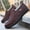 Coffee color, variant on Men's Slip-On Low-Top Casual Shoes Daily Wear - Minimalist Round-Toe Design (No Laces) - Lightweight Non-Slip Outdoor Sneakers with Cushioned PU Sole, Black/White Traction Tread for, Walking