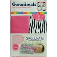 Garanimals SwaddleMe Infant Wrap, 2Pack, Zebra Fun, Size 06 Months