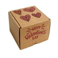 thumbnail image 5 of Ucanapack Valentine Gift Mailer Boxes 5x5x2" Inch, Made In USA - Kraft Abstract Heart Printed Corrugated Cardboard Boxes, Shipping Boxes, 50 Pack, 5 of 8