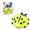 Green, variant on Cartoon Suction Cup Toothbrush Holder, Kids Wall Mount Toothpaste Organizer, Travel Pen Pencil Container, Includes 1 Ladybug Holder