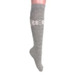 thumbnail image 2 of Knee High Cotton Knitted Socks Gray for Women 1 Pair Size 9 to 11, 2 of 4
