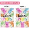 thumbnail image 2 of Welcome Easter Colorful Dots Cute Bunny Watercolor Rabbits Spring House Flag Large Burlap 28X40 Inch Double Sided Outside Yard Holiday Outdoor Farmhouse Decoration, 2 of 5