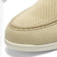 thumbnail image 5 of Mens Breathable Mesh Loafers Casual Slip On Shoes with Horsebit Trim - Lightweight Comfort Walking Shoes - Beige,Size 8.5, 5 of 9