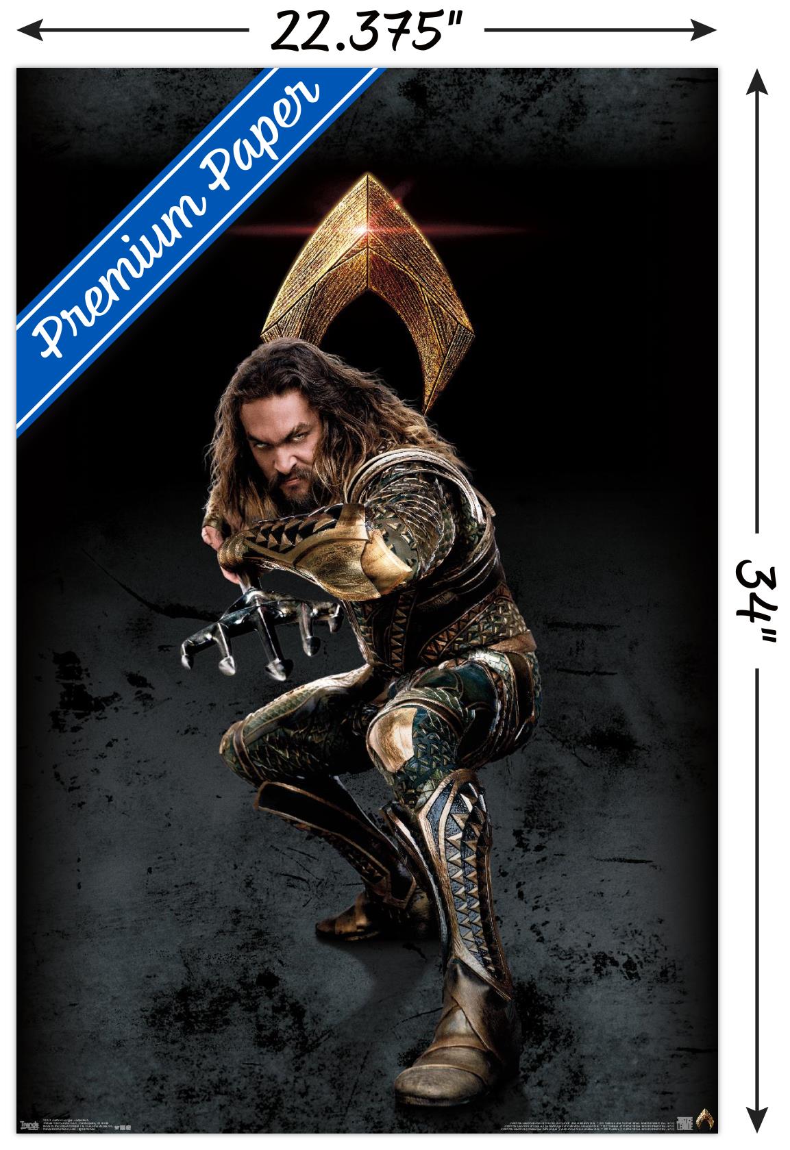 DC Comics Movie - Justice League - Aquaman Wall Poster, 22.375" x 34"