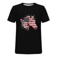 thumbnail image 4 of Yghzkop 2025 Summer Patriotic Graphic T-Shirt for Men USA Flag 4th July American Independence Day Star Stripes Print Shirt Athletic Fit Round Neck Quick-Dry Short Sleeve Top for Party Firework Show, 4 of 5