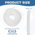 thumbnail image 2 of Uxcell 1/4"x49ft Varilla de Respaldo para Huecos y Juntas Relleno de Grietas Espuma Blanca, 2 of 6