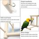 thumbnail image 3 of Bird Mirror With Perch, Fainfun 10*10*10 Cm Wooden Perch With Mirror For Birds, Bird Stand Perch With Mirror, 3 of 5