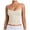 Beige, variant on Women's Basic Double Lined Scoop Neck Tank Tops Adjustable Cami Tank Summer Sleeveless Tops (Pink, L)