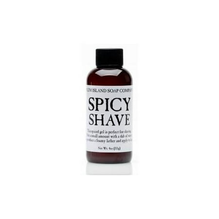 Plum Island Spicy Shave - All Natural Shaving Gel (Best Natural Shave Gel)