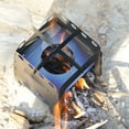 thumbnail image 6 of titanium wood stove Outdoor Lixada Portable Camping Titanium Stove Lightweight Folding Wood Burning Stove Pocket Stove Outdoor Camping Backpacking Cooking Picnic, 6 of 7