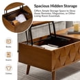 thumbnail image 4 of Lift Top Storage Coffee Table Wooden Center Table with Tray Living Room Acorn, 4 of 8