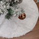 thumbnail image 3 of Falda de árbol de Navidad de felpa de piel sintética, alfombra de árbol de Navidad, adorno de fiesta, decoraciones navideñas, 38/62cm, 3 of 4